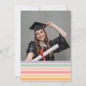 Last Dance Retro Graduation Party Foto Kaart (Achterkant)