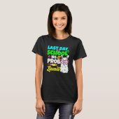 Last Day Of School No Prob Llama Alpaca Teacher Ki T-shirt (Voorkant volledig)