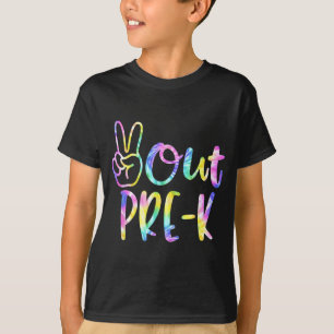 Last Day of School Peace Out Preschool Pre K Teach T-shirt