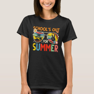 Last Day Of School Retro Schools Out For Summer Te T-shirt
