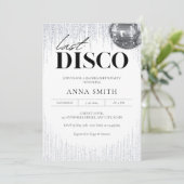 Last Disco Glitz & Glam Bachelorette Party Kaart (Staand voorkant)