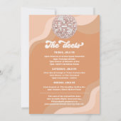 Last Disco Retro 70 Bachelorette Weekend Itinerary Kaart (Achterkant)