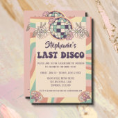 Last Disco Retro Bachelorette Invitation