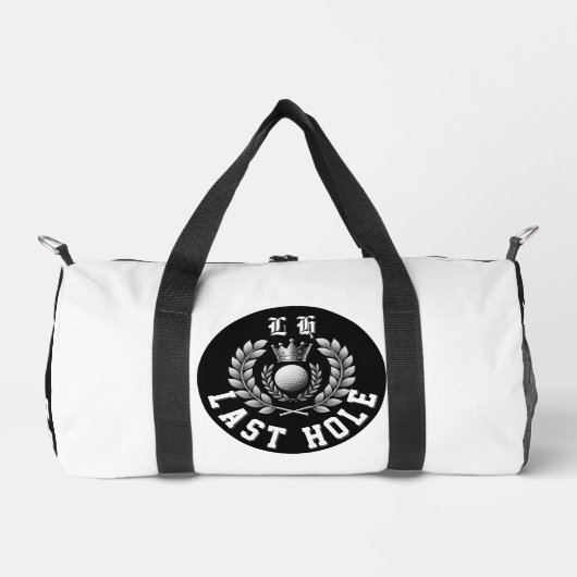 Last Hole Black & White Monogram Crest Plunjezak (Voorkant)