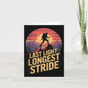 Last Light Langste Stride Sunset Hiking Mountain T Kaart