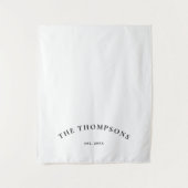  Last Name Sign Wedding Bridal Dinner Runner Sign Wandkleed (Voorkant)