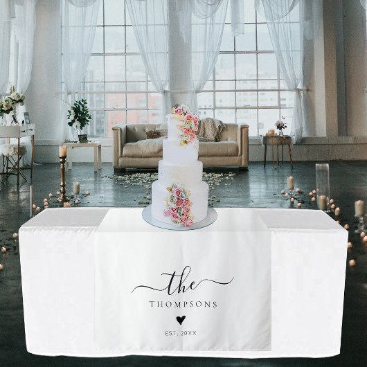 Last Name Sign Wedding Sweetheart Table Runner Wandkleed