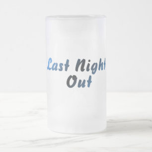 Last Night Out (blauw) Matglas Bierpul