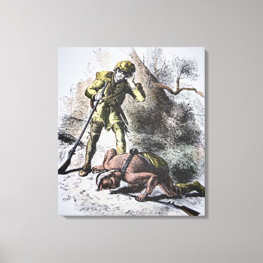 "Last of the Mohicans" van James Fenimore Cooper ( Canvas Afdruk (Voorkant)