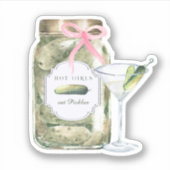 Last Pickle Social Club | Meisjesuitje Sticker (Voorkant)