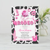 Last Rodeo Bachelorette/Bridal Shower Invitation Kaart (Staand voorkant)