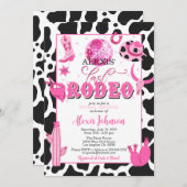 Last Rodeo Bachelorette/Bridal Shower Invitation Kaart (Voorkant / Achterkant)