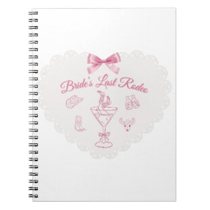 “Last Rodeo” Bruidsstam Western Bachelorette Notitieboek
