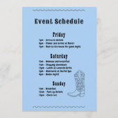 Last Rodeo Cowgirl Western Bachelorette Invitation (Dos)