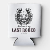 last rodeo western bachelorette party custom name blikjeskoeler (Voorkant)