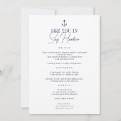 Last Sail Voor De Veil Bachelorette Route & Kaart (Achterkant)