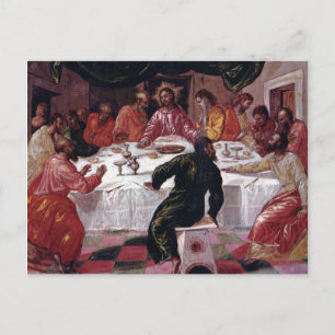 Last Supper - El Greco - c1595 Briefkaart