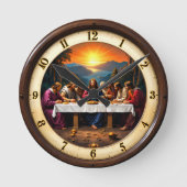 Last Supper Scenic Sunset Ronde Klok (Voorkant)
