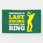 Last Swing Before the Ring Bachelor Party Banner (Horizontaal)