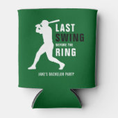 Last Swing Before the Ring Baseball Bachelor Party Blikjeskoeler (Voorkant)