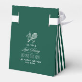 Last Swing Before the Ring green bachelorette Bedankdoosjes (Achterkant)