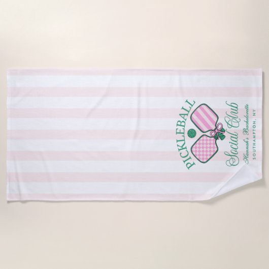 Last Swing Before The Ring Pickleball Bach Weekend Strandlaken (Voorkant)