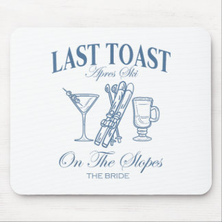 Last toast on the slopes bachelor skiing bridal muismat