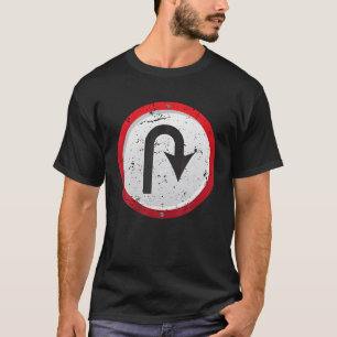 Lastminute Halloween kostuum party verkeersweg T-shirt