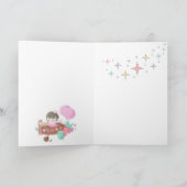 L'astronaute 3D avec l'arc-en-ciel et les ballons  (Intérieur)