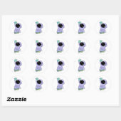 L'astronaute dans différents stickers chaussettes (Feuille)