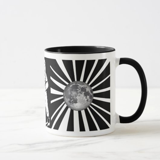 L'astronaute de la Lune Terre Mug (Droite)