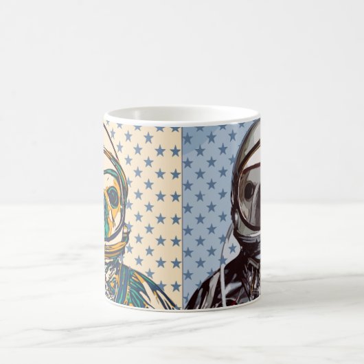 L'astronaute français Bulldog Mug (Centre)