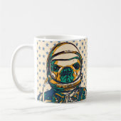 L'astronaute français Bulldog Mug (Gauche)