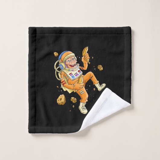 L'astronaute Monkey Space (Gant de toilette)