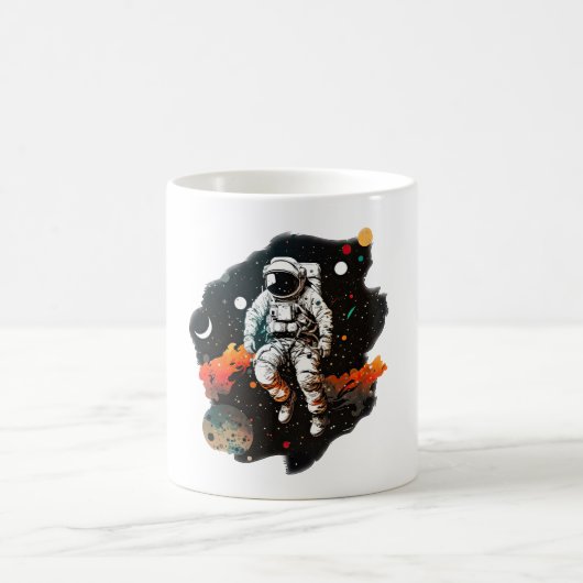 L'astronaute rétro Mug (Centre)