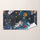 L'astronaute spatiale personnalisée Navette Motif (Serviette à main)