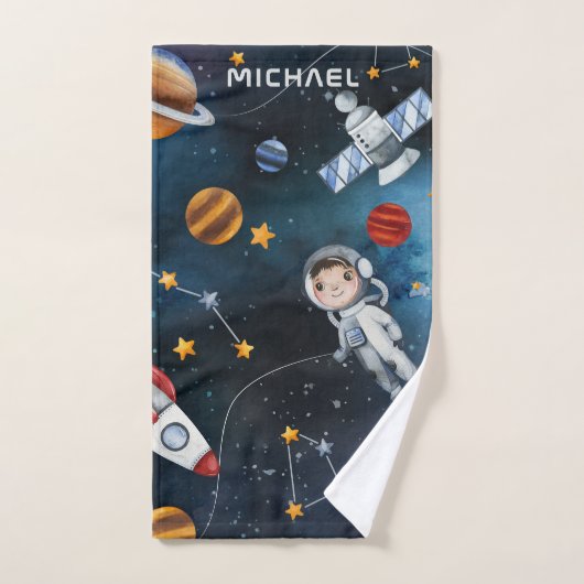 L'astronaute spatiale personnalisée Navette Motif (Serviette à main)