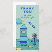 L'astronaute sur le Merci de la Lune Insérez votre (Devant / Derrière)