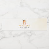 L'astronaute Tiger Baby shower Étiquettes de boute (Étiquettes simples)