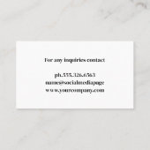 laswerk | industrieel geborsteld staal visitekaartje (Achterkant)