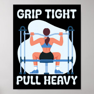 Lat Pulldown Oefening Bodybuilding Fitness Workout Poster