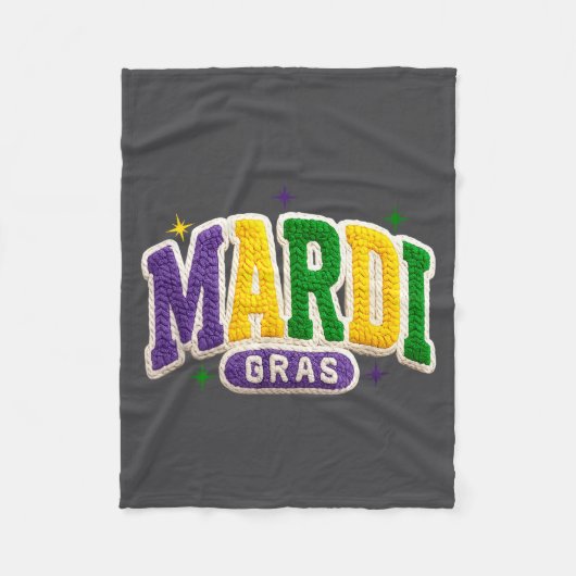 Latch Hook Mardi Gras Trendy Funny Gift Tee Men, W Fleece Deken (Voorkant)