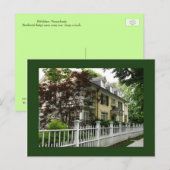 Late 18e eeuw Adam Style House Briefkaart (Voorkant / Achterkant)