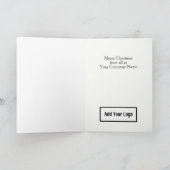 Late Home de la fête. Carte de Noël de l'entrepris (Intérieur)