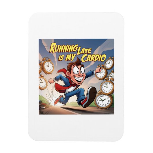 Late lopen is mijn hart magneet (Verticaal)