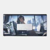 Late middag in mijn kantoor bureaumat (Keyboard & Muis)