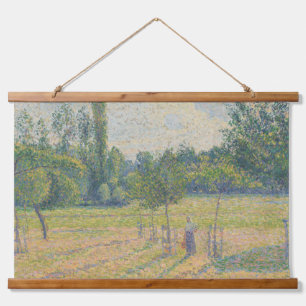 "Late middag in onze weide" - Camille Pissarro Hangend Wandkleed