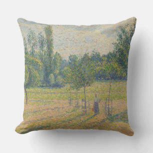 "Late middag in onze weide" - Camille Pissarro Kussen