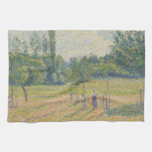 "Late middag in onze weide" - Camille Pissarro Theedoek