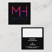 Late Night Miami Vierkante Visitekaartje (Voorkant / Achterkant)